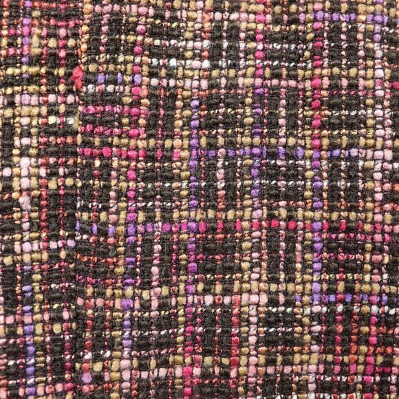 Coldwater Creek Wool Blend Blazer Womens Size 10 Lined Tweed Multicolor Jacket - Picture 6 of 10